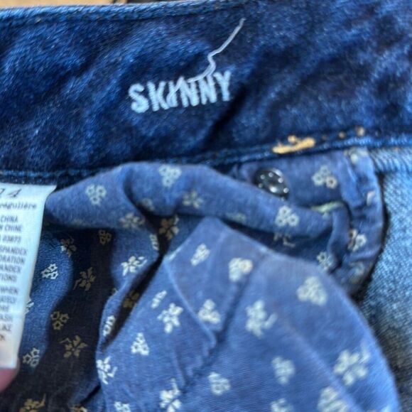 American Eagle Women’s Blue Skinny Jeans size 14 Stretch - Picture 9 of 11